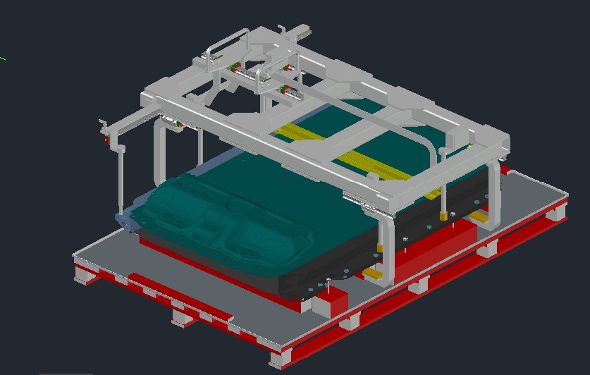 Ovity EV battery pack gripper design
